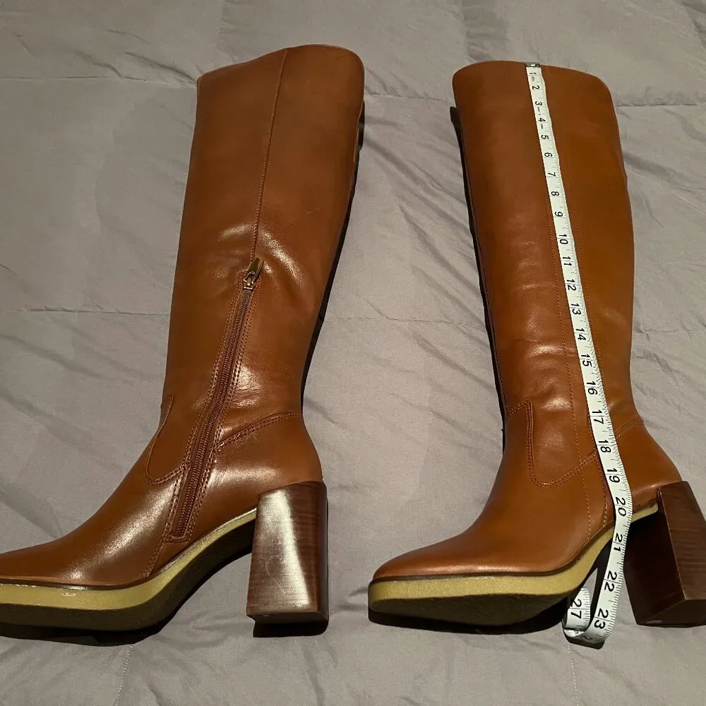 Vince Camuto Tan Over the Knee Boots - Picture 2 of 3